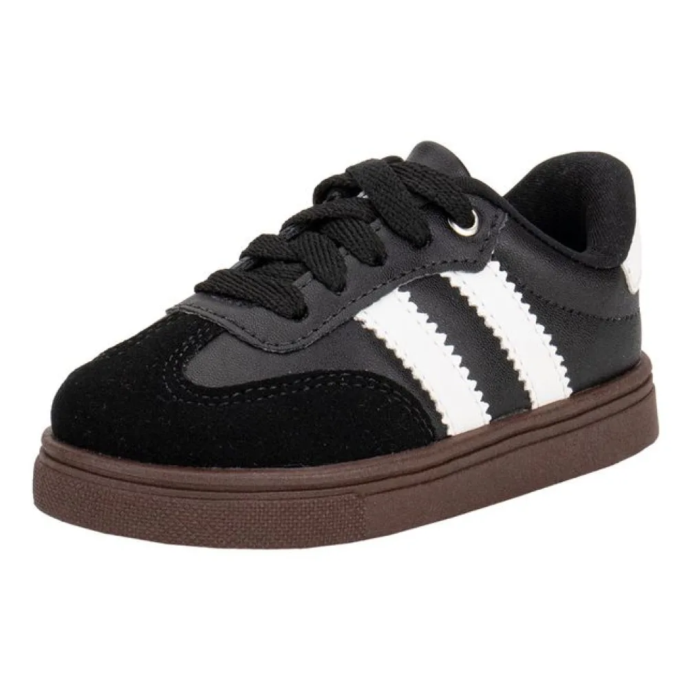 Tênis Infantil Masculino NilQi 2281 PRETO/BRANCO 22