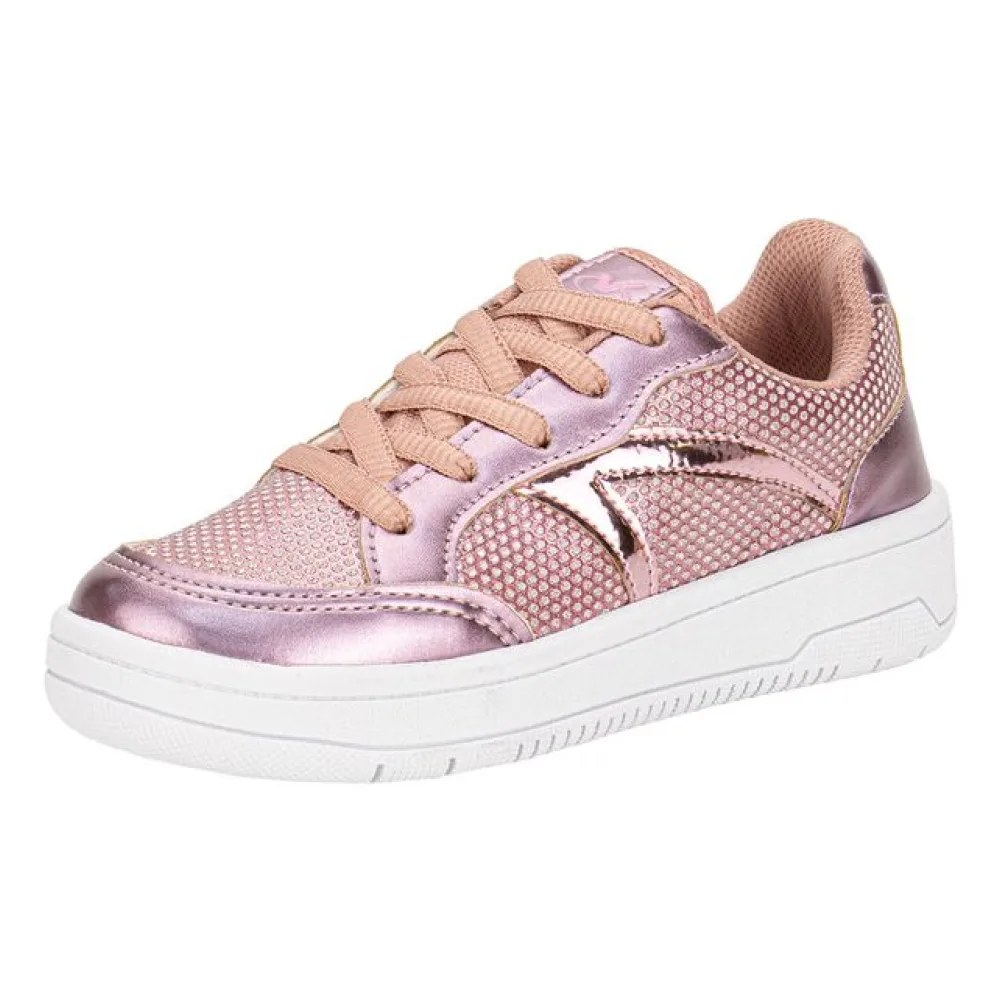 Tênis Infantil Feminino Via Vip VV4520 ROSE 28