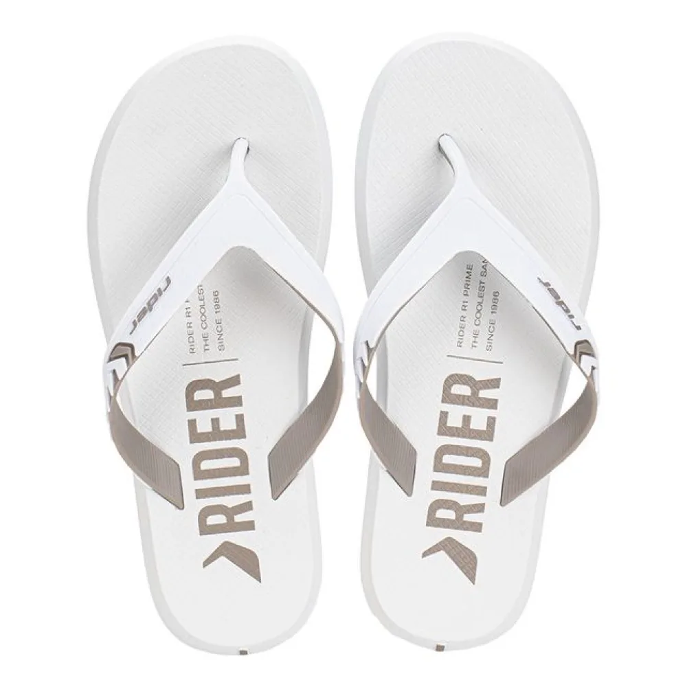 Chinelo Masculino R1 Prime Rider 12438 BRANCO/CINZA 40