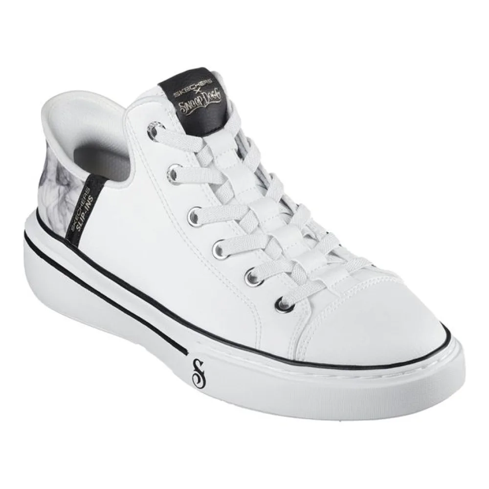 Tênis Masculino Snoop Dogg: Snoop One-OG Leather Skechers 251016 BRANCO/PRETO 38