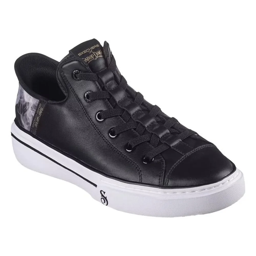 Tênis Masculino Snoop Dogg: Snoop One-OG Leather Skechers 251016 PRETO/BRANCO 38