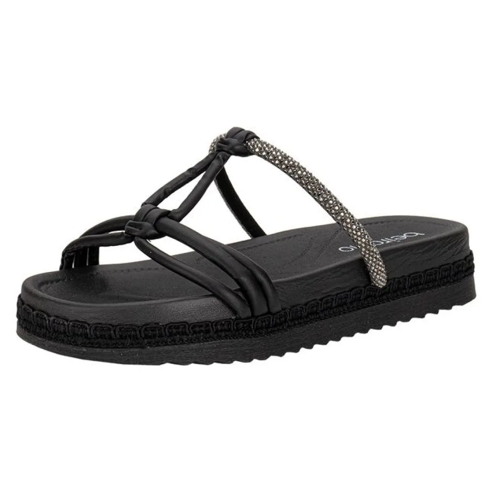 Tamanco Feminino Flat Beira Rio 8553102 PRETO 34