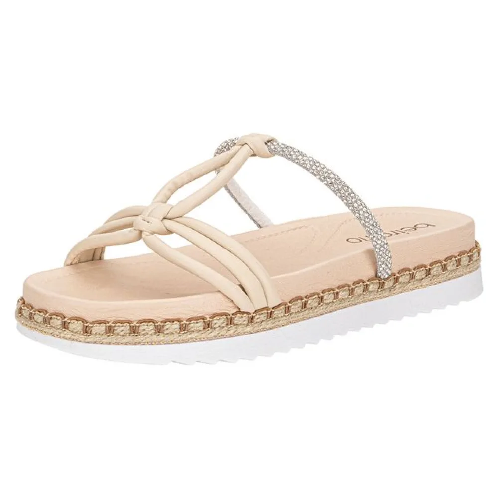Tamanco Feminino Flat Beira Rio 8553102 NATURAL 34