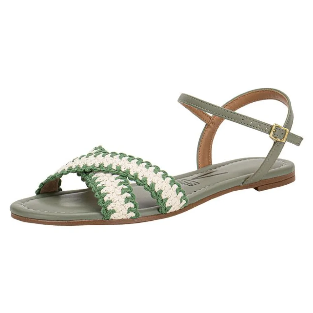 Sandália Feminina Flat Vizzano 62351718 VERDE 35