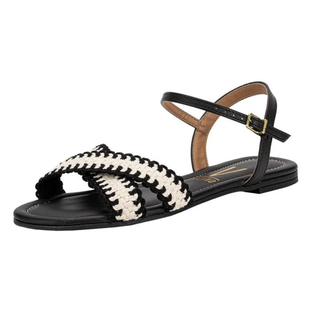 Sandália Feminina Flat Vizzano 62351718 PRETO 36