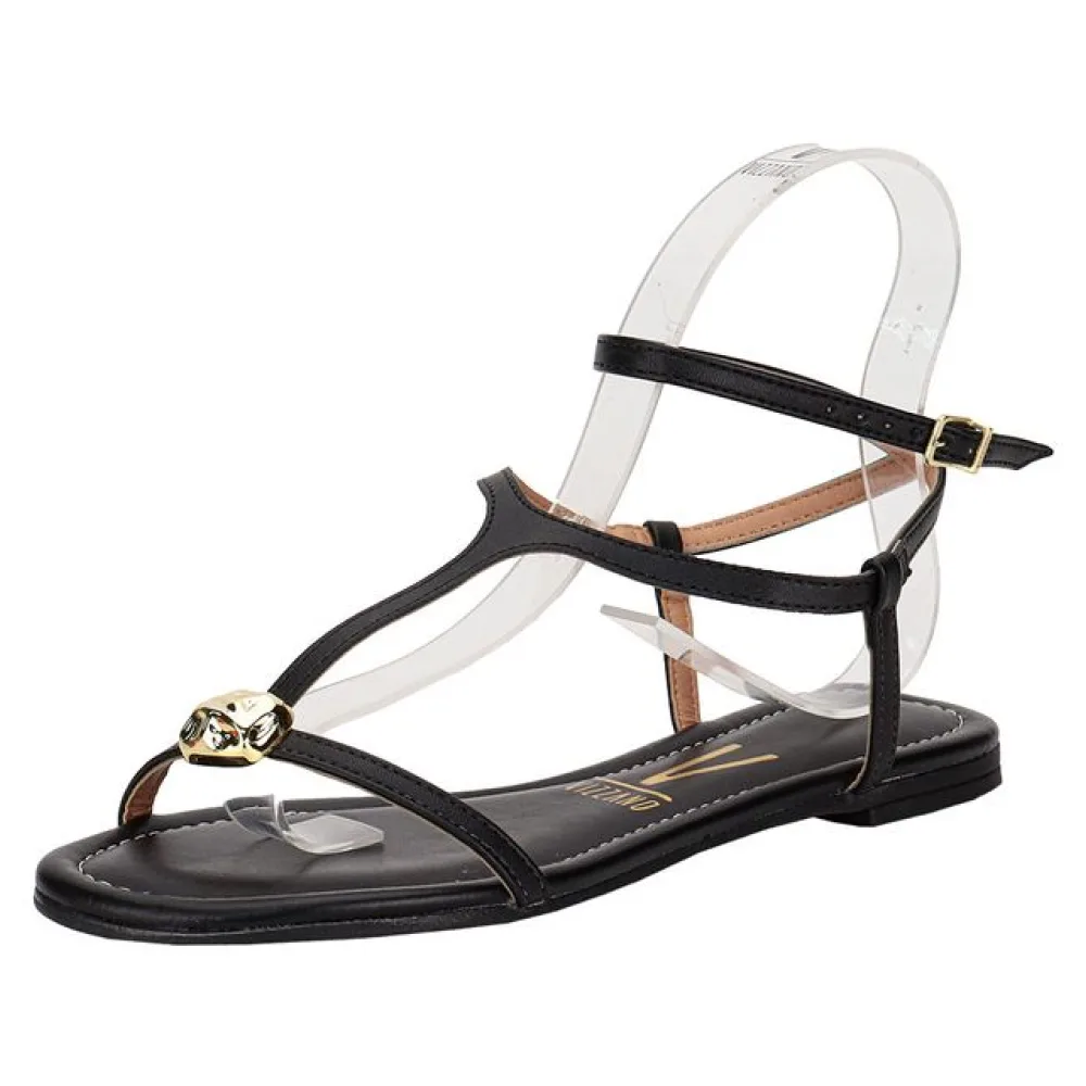 Sandália Feminina Flat Vizzano 62351711 PRETO 35