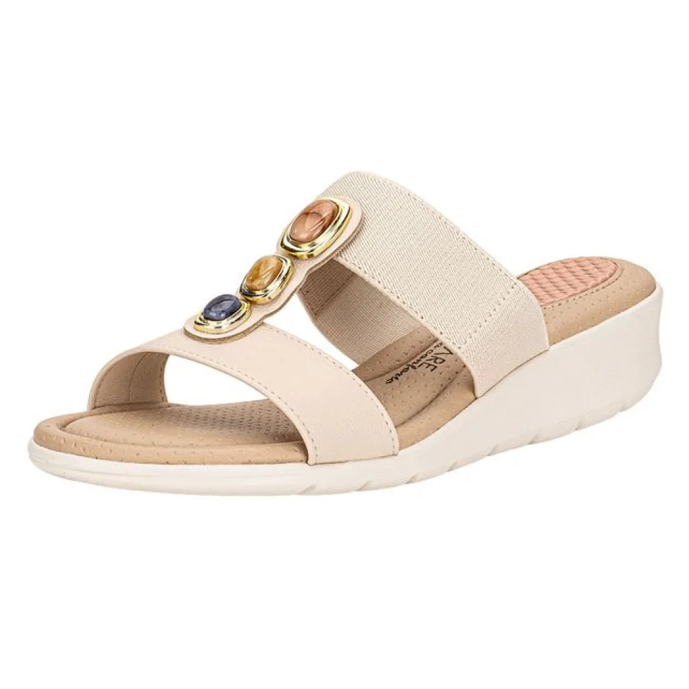 Tamanco Feminino Anabela Modare 7190107 NATURAL 36