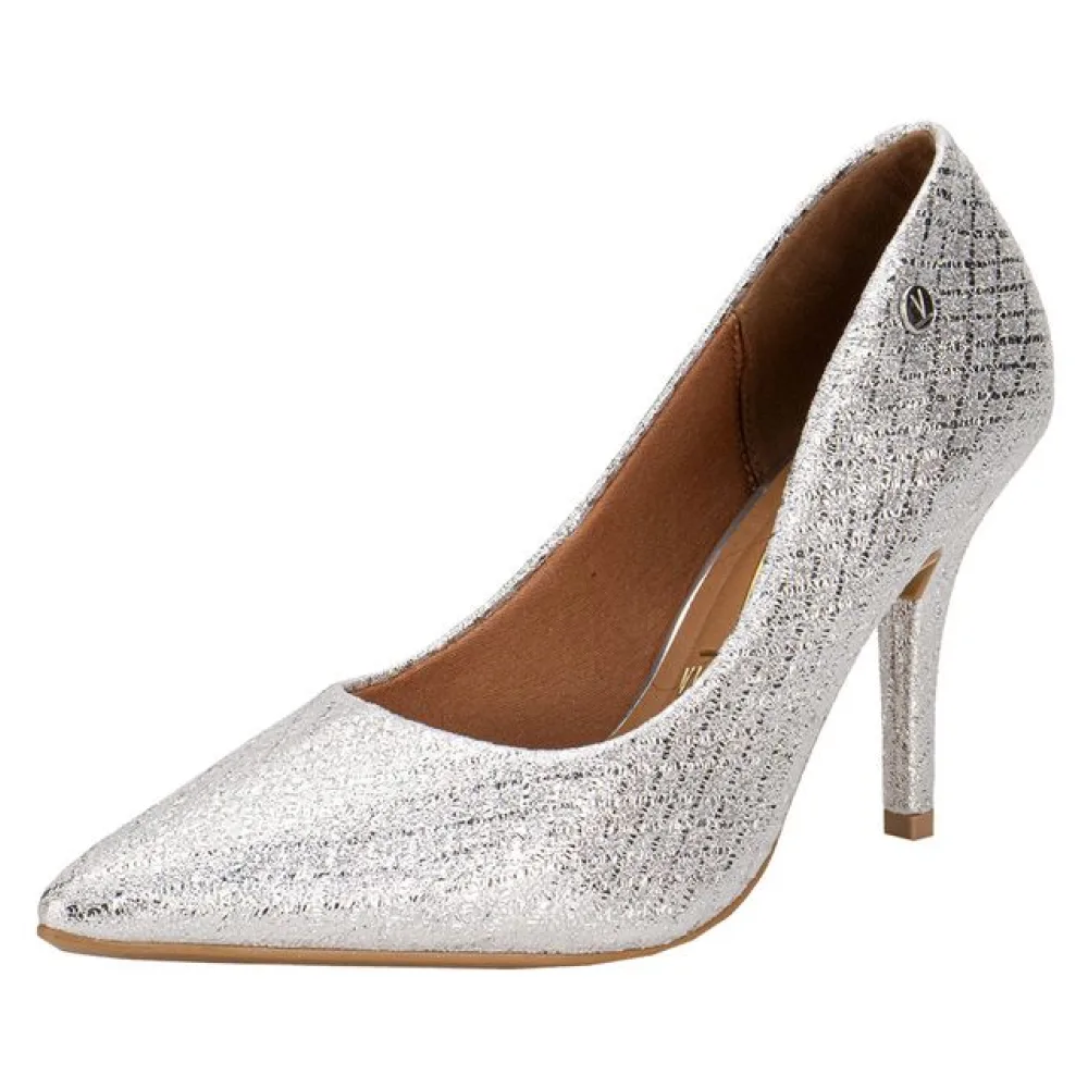 Scarpin Feminino Salto Fino Vizzano 11841501 PRATA 35