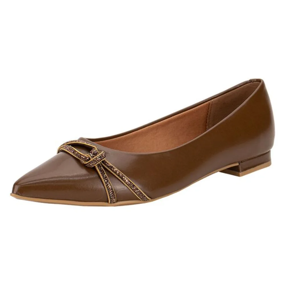 Sapatilha Feminina Flat Vizzano 12061006 CAFÉ 34