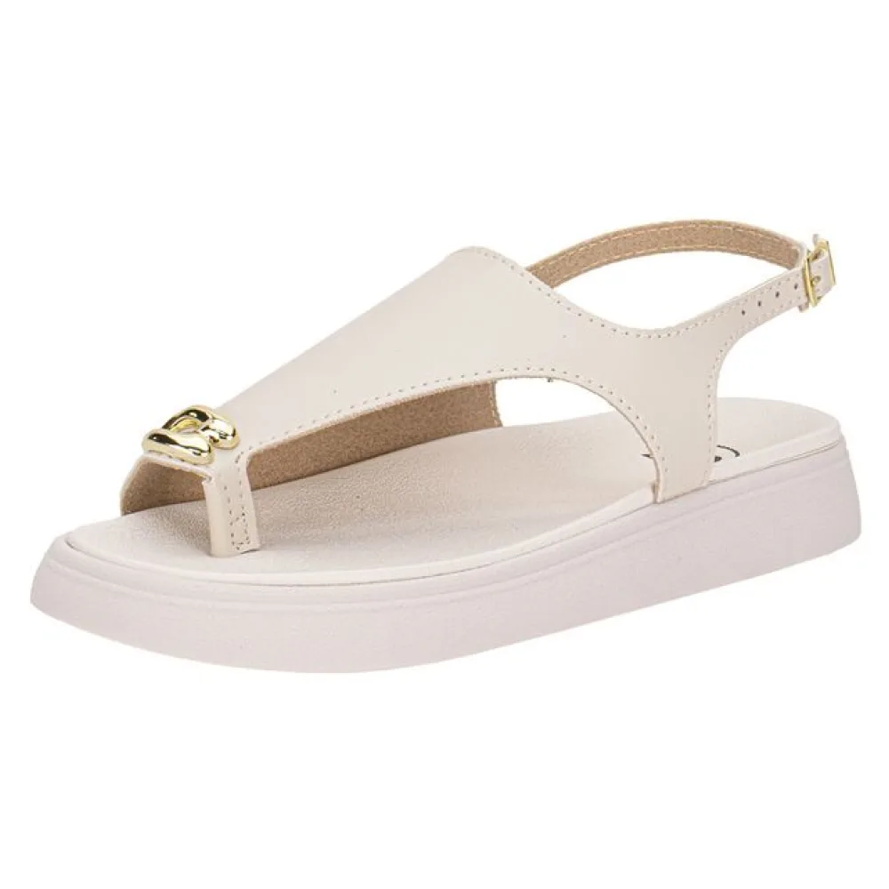 Sandália Infantil Feminina Molekinha 2358116 BRANCO/OFF 26