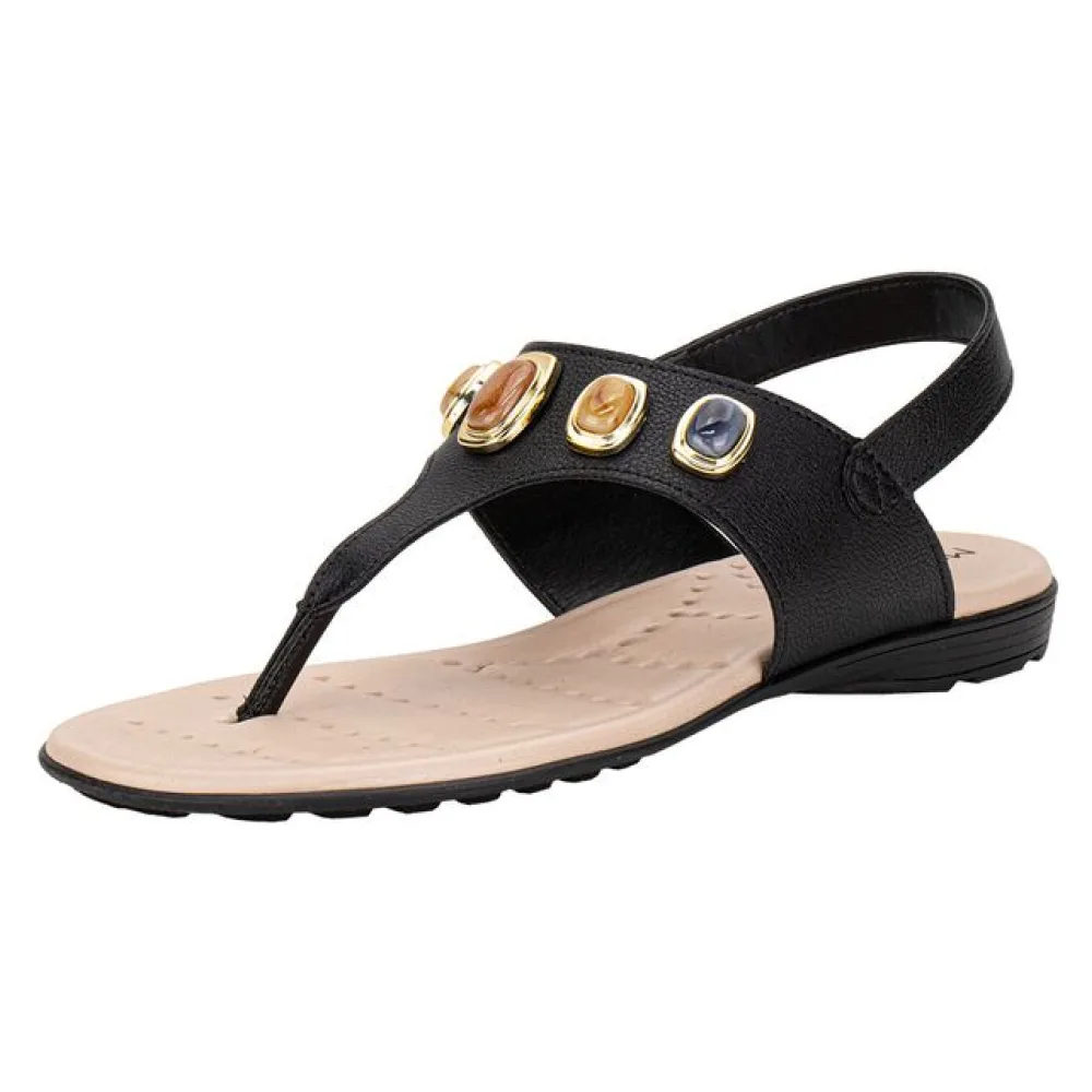 Sandália Feminina Flat Modare 7053173 PRETO 34