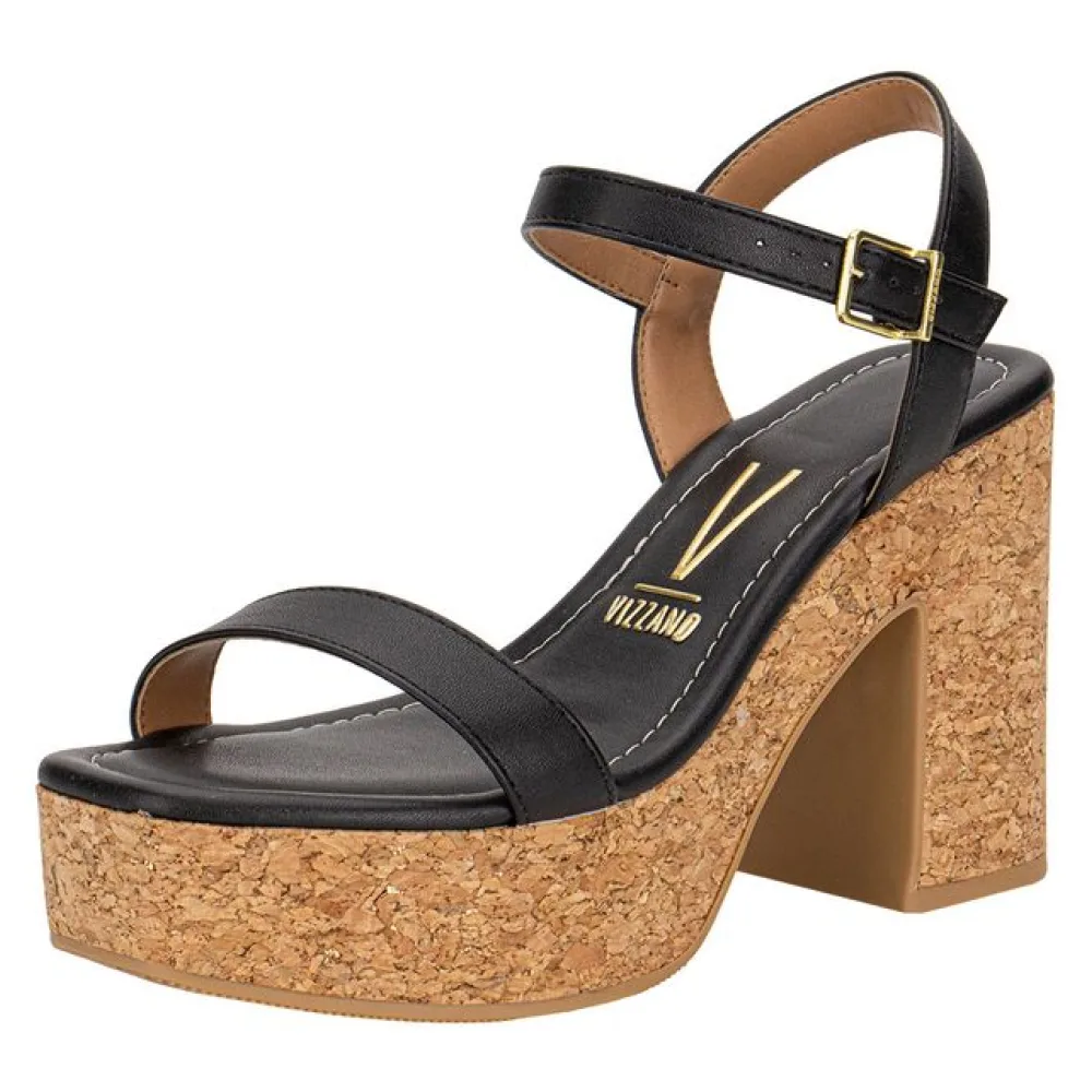 Sandália Feminina Meia Pata Vizzano 6541100 PRETO/CARAMELO 35