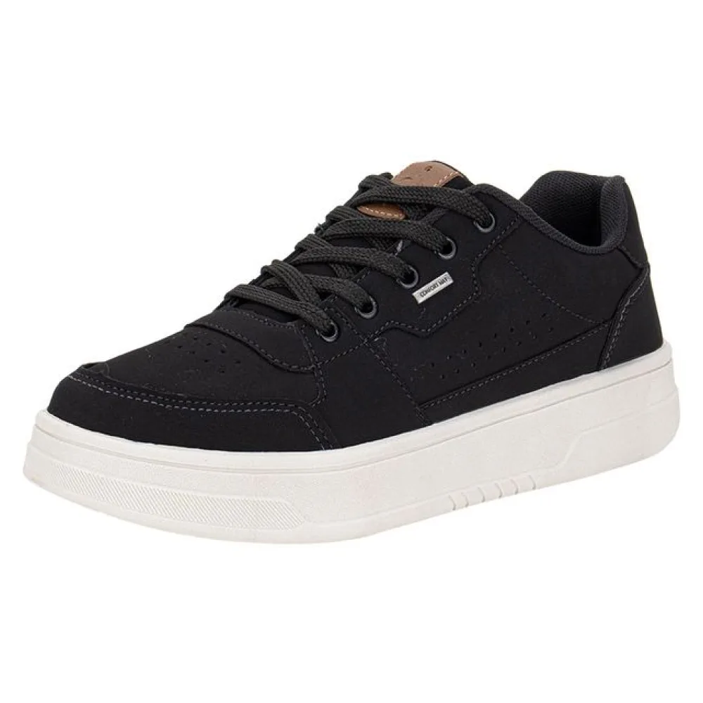 Tênis Masculino Casual Confort Way 902501 PRETO 37
