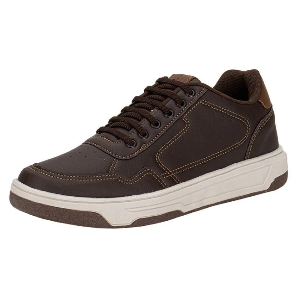 Sapatênis Masculino Confort Way 802504 CAFÉ 37
