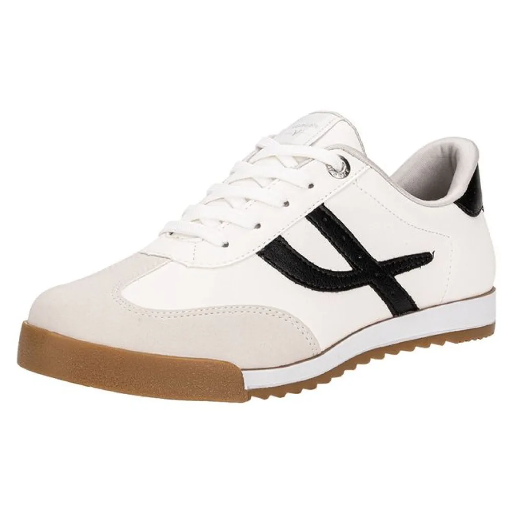 Tênis Feminino Casual Via Marte 237003 BRANCO/PRETO 37