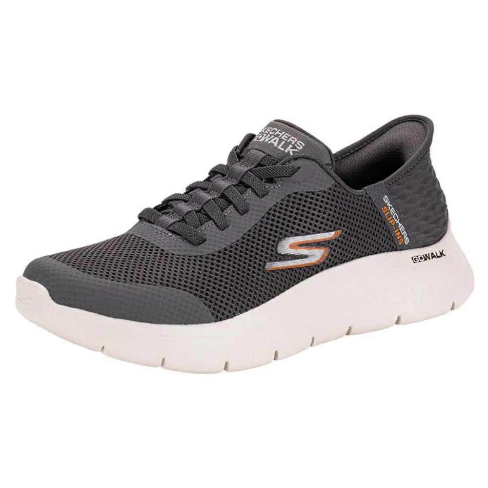Tênis Masculino Slip-ins: Go Walk Flex - Hands Up Skechers 216324 CINZA 39