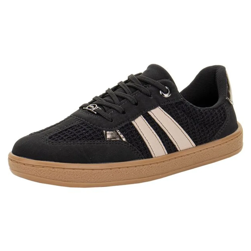 Tênis Feminino Casual Dakota D1021 PRETO/BEGE 34