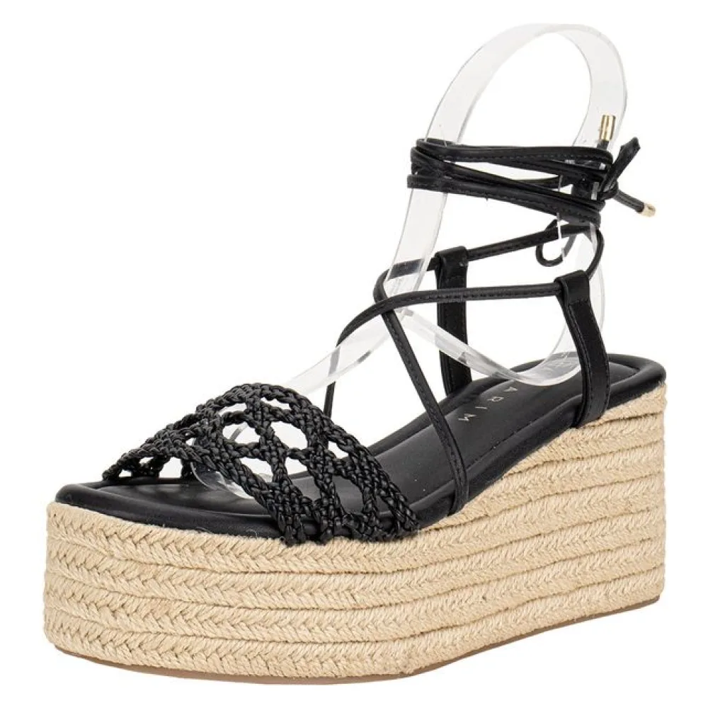 Sandália Feminina Anabela Ramarim 2536204 PRETO 35