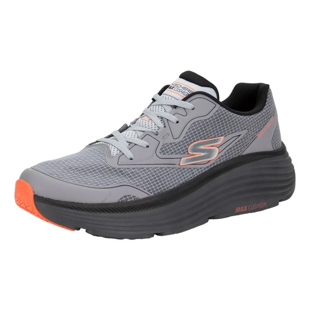 Tênis Masculino Max Cushioning Endeavour - Space Angle Skechers 220615 CINZA/LARANJA 44
