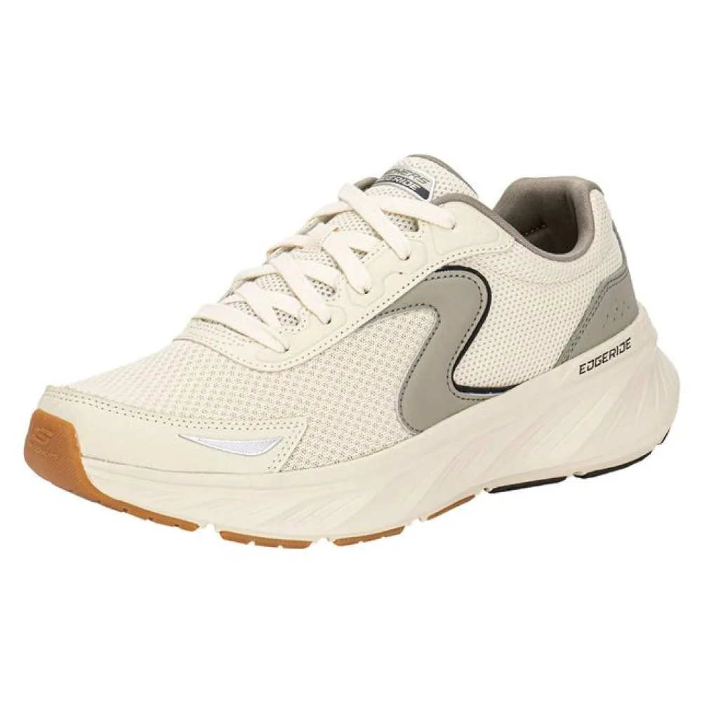 Tênis Masculino Edgeride Cader Skechers 232838 BEGE/VERDE 38