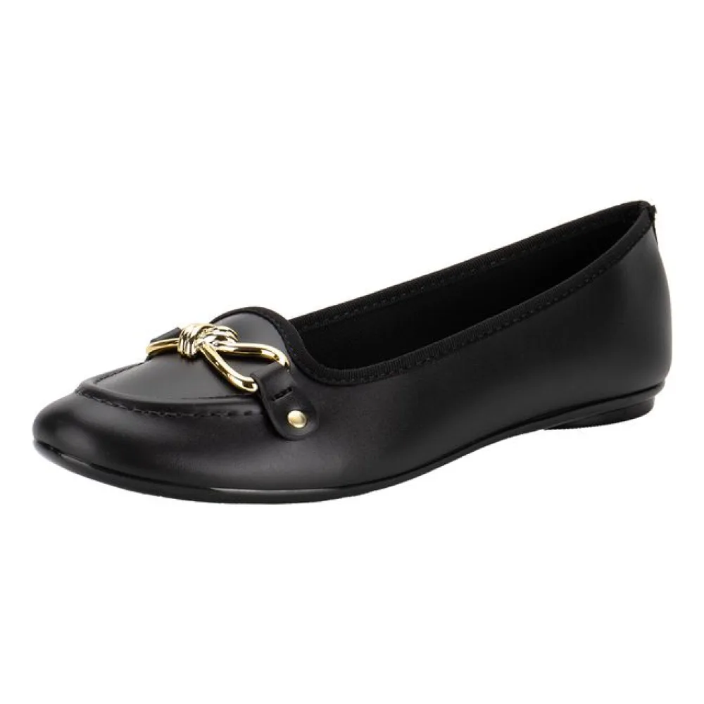 Sapatilha Feminina Flat Moleca 5726141 PRETO 34