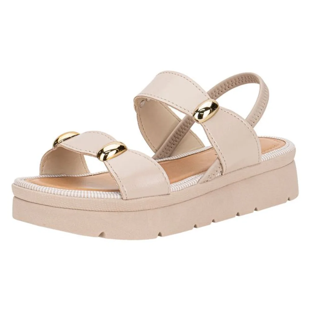 Sandália Feminina Flat Mississipi MF992 MARFIM 34