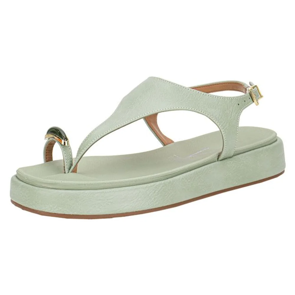 Sandália Feminina Flat Vizzano 6506127 VERDE 34