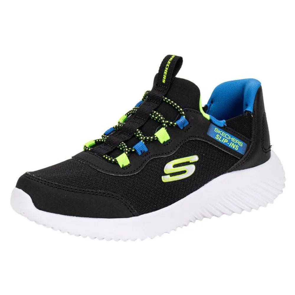 Tênis Infantil Masculino Bounder - Brisk-Burst Skechers 403822L PRETO/VERDE 27