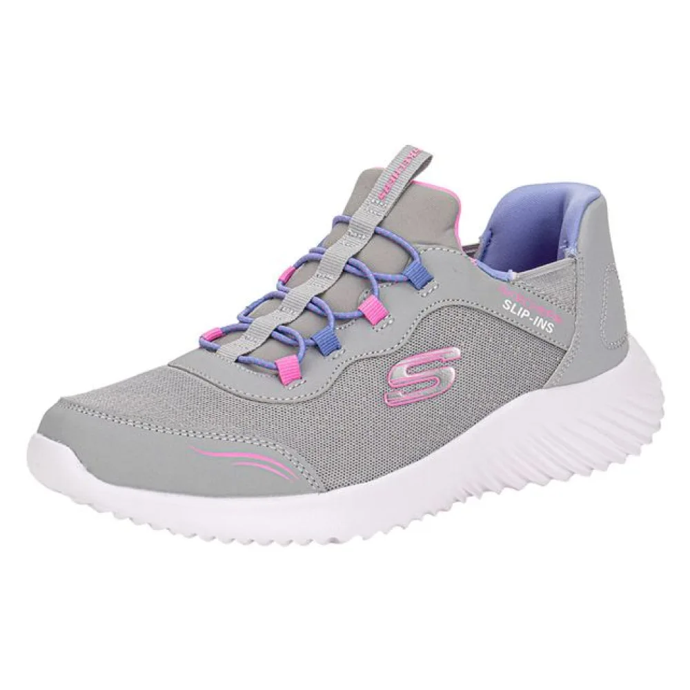 Tênis Infantil Feminino Simple Cute Skechers 303585L CINZA/ROSA 28