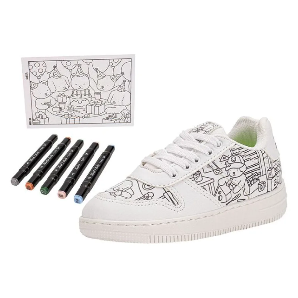 Kit Tênis Infantil Goods e Caneta Touch Minipé MP2549S BRANCO 26
