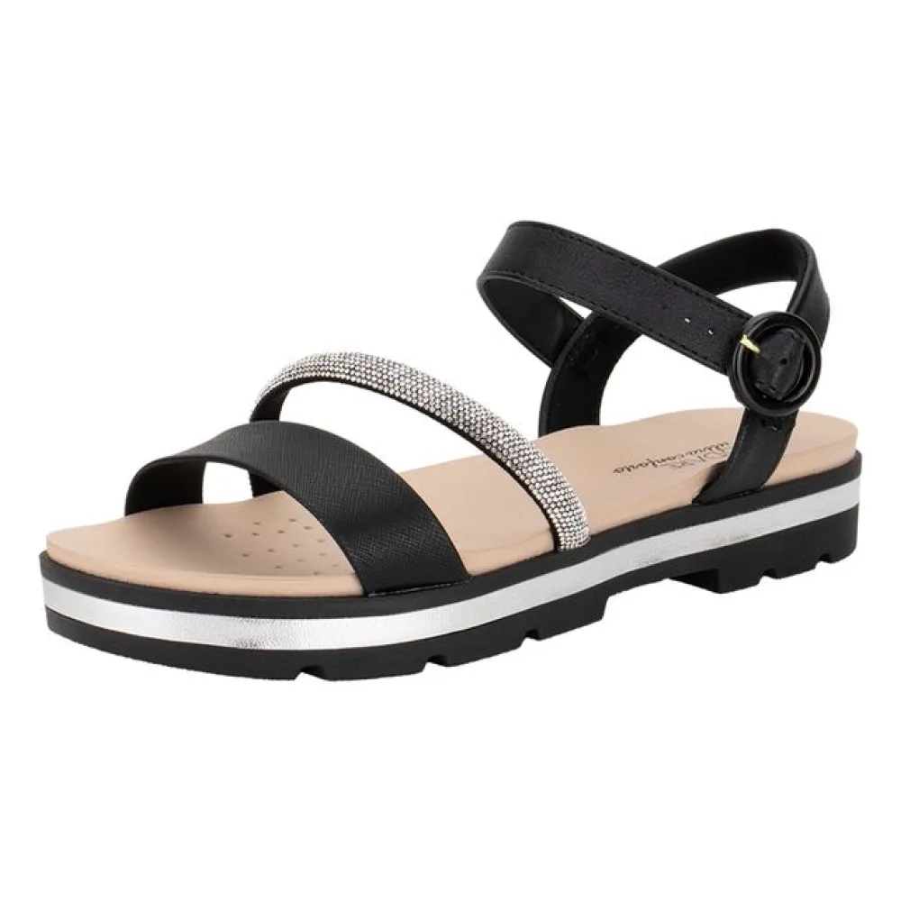 Sandália Feminina Flat Modare 7132144 PRETO 34