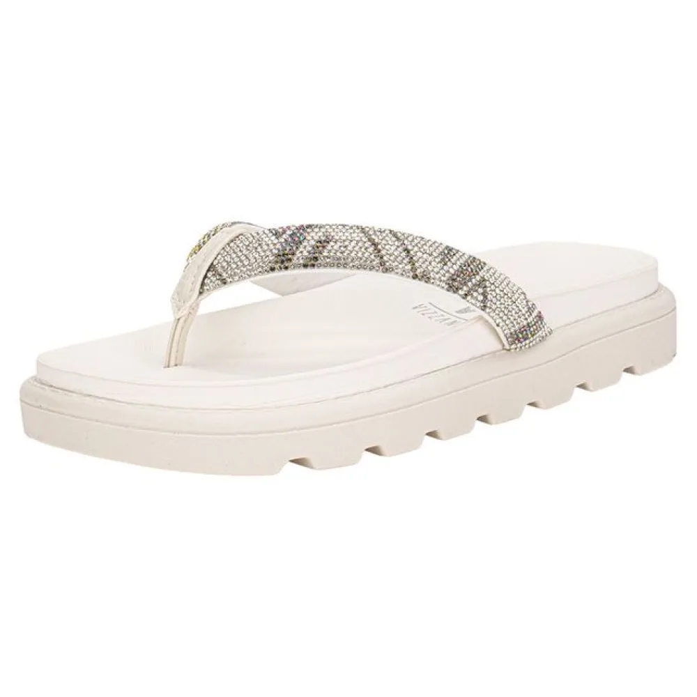 Tamanco Feminino Flat Vizzano 6459138 BRANCO/OFF 34