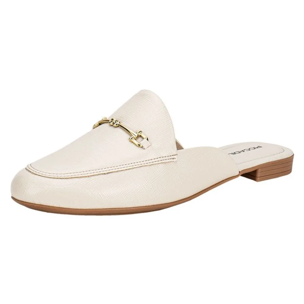 Sapato Feminino Mule Piccadilly 104024 MARFIM 36