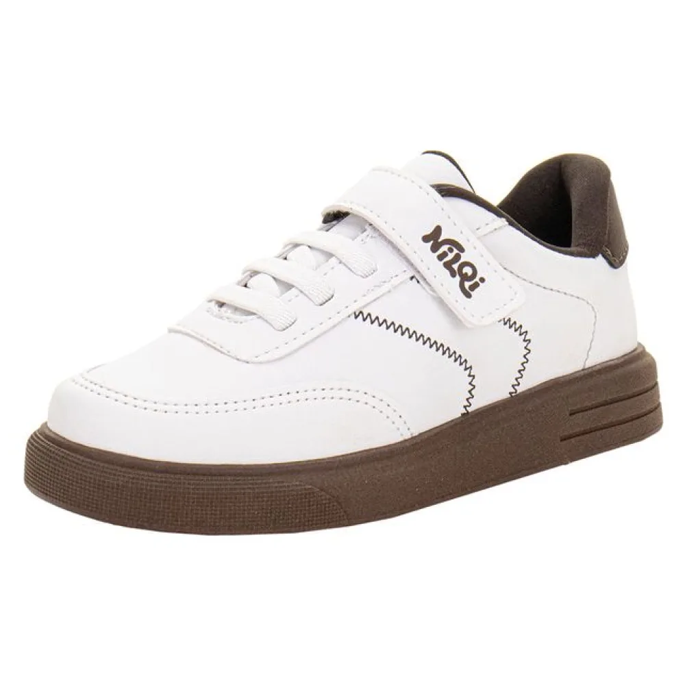 Tênis Infantil Masculino NilQi 2177 BRANCO 29