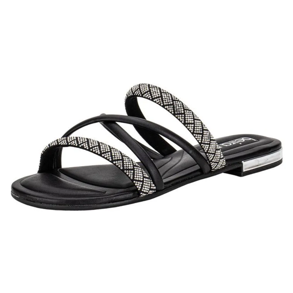 Tamanco Feminino Flat Beira Rio 8263979 PRETO 34