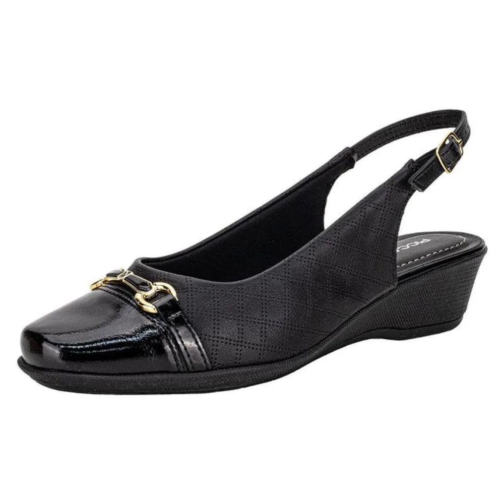 Sapato Feminino Anabela Piccadilly 143246 PRETO 34