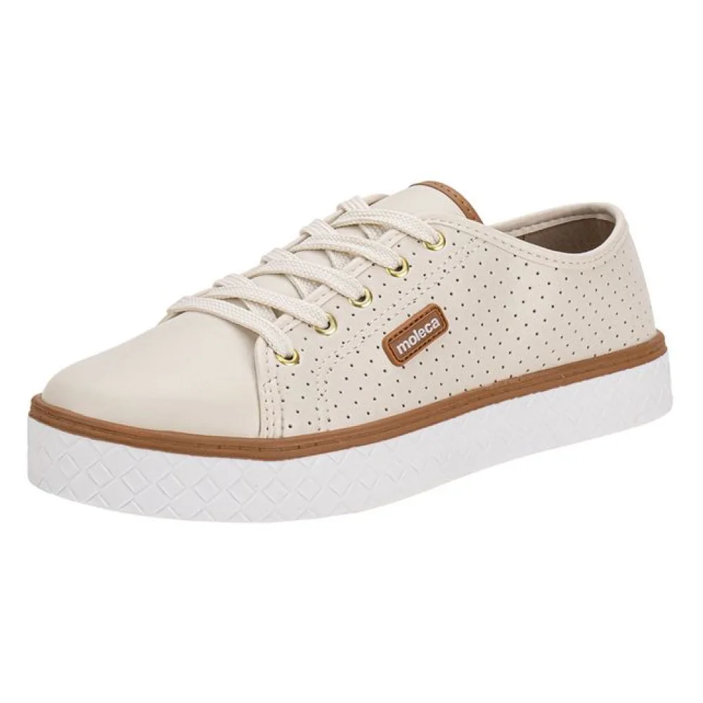 Tênis Feminino Casual Moleca 5712205 MARFIM 34