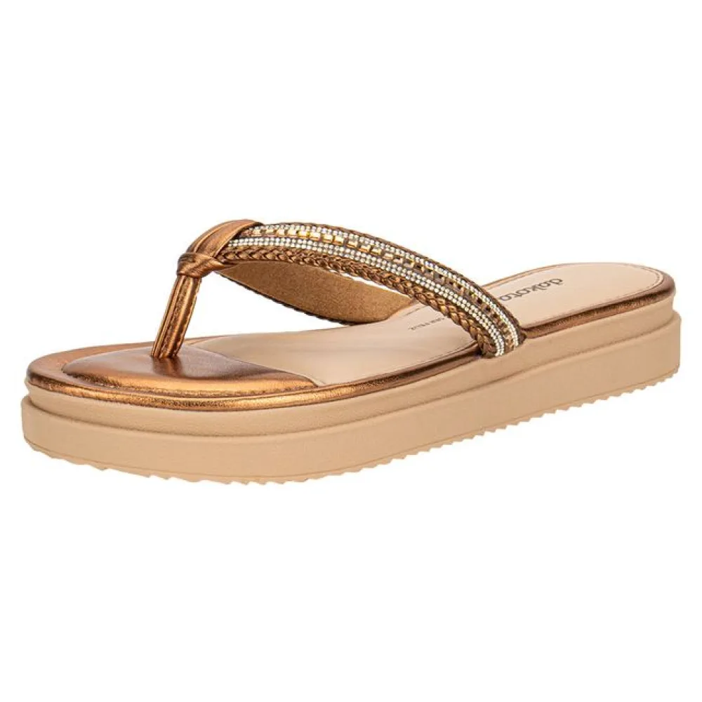Tamanco Feminino Flat Dakota Y8902 BRONZE 34