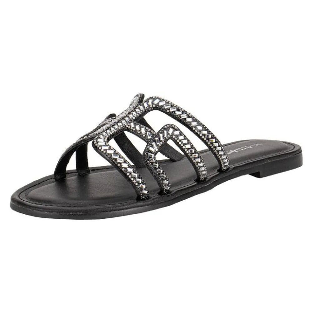 Tamanco Feminino Flat Via Marte 308004 PRETO 35