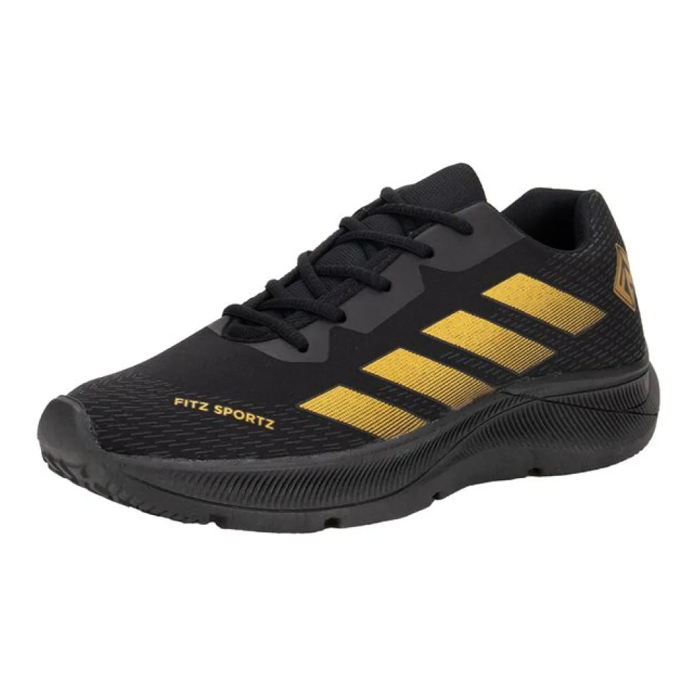 Tênis Masculino Fitz Sportz FE101 PRETO/DOURADO 39