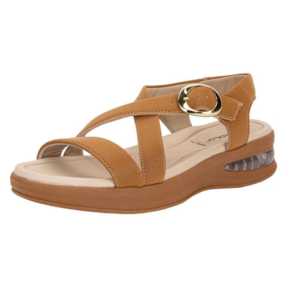 Sandália Feminina Anabela Piccadilly 599006 CARAMELO 34