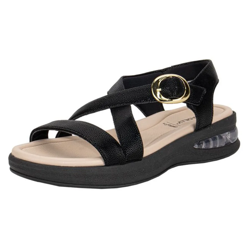 Sandália Feminina Anabela Piccadilly 599006 PRETO 34