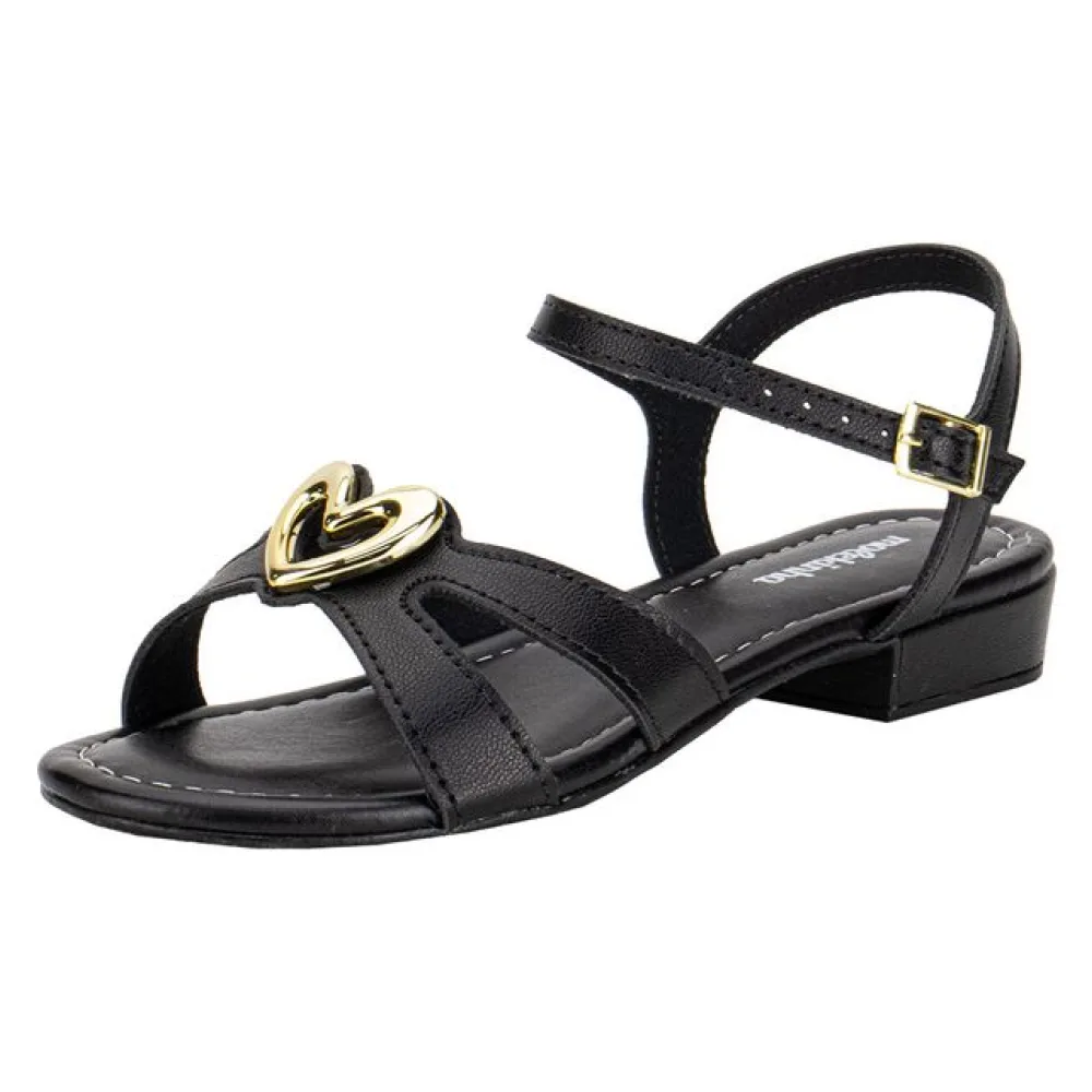 Sandália Infantil Feminina Molekinha 2318148 PRETO 25