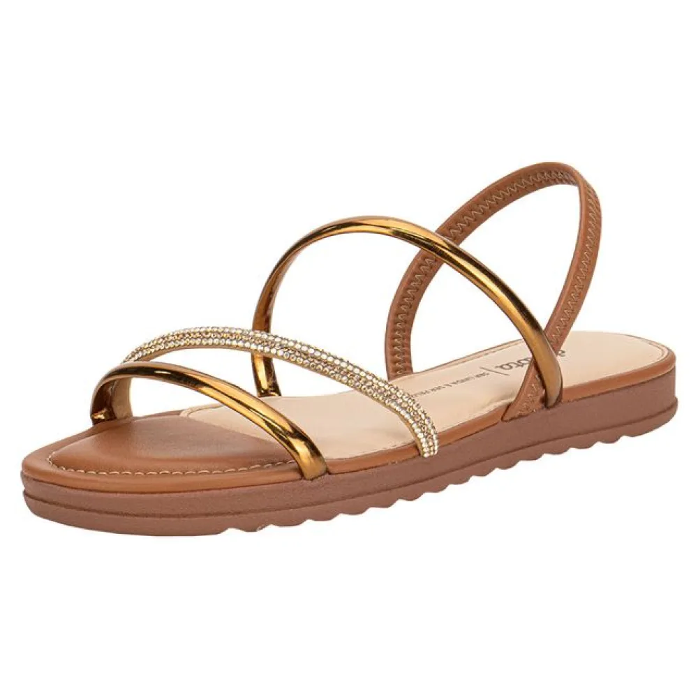 Sandália Feminina Flat Dakota Y8752 CARAMELO 34