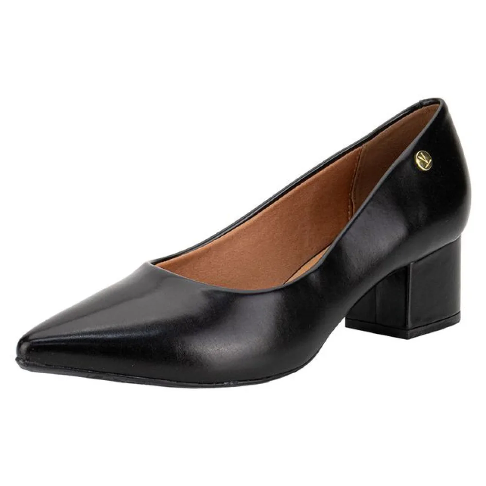 Sapato Feminino Salto Grosso Vizzano 1220315 PRETO 34