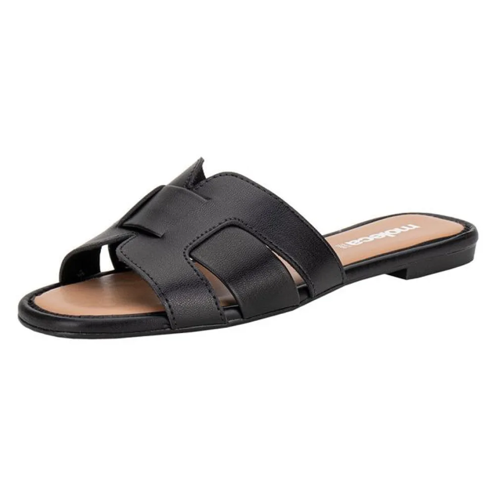 Tamanco Feminino Flat Moleca 5435553 PRETO 36