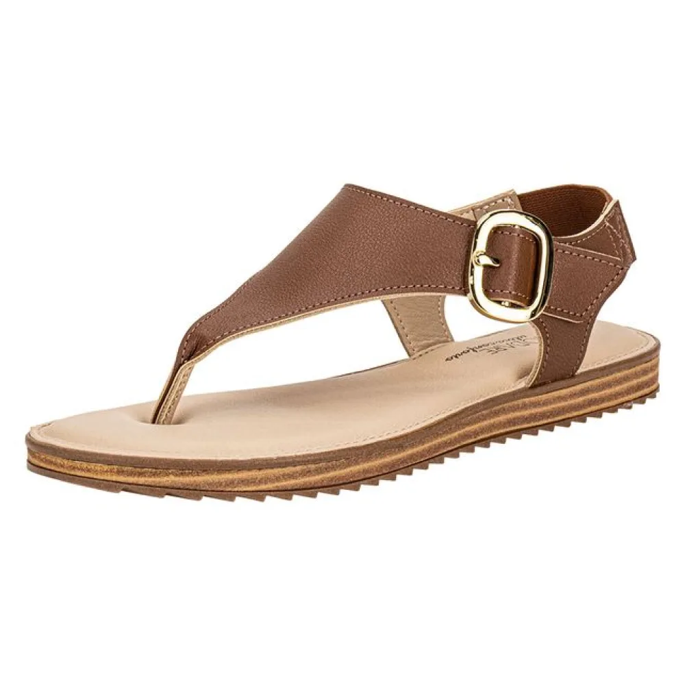 Sandália Feminina Flat Modare 7141141 CAMEL 35