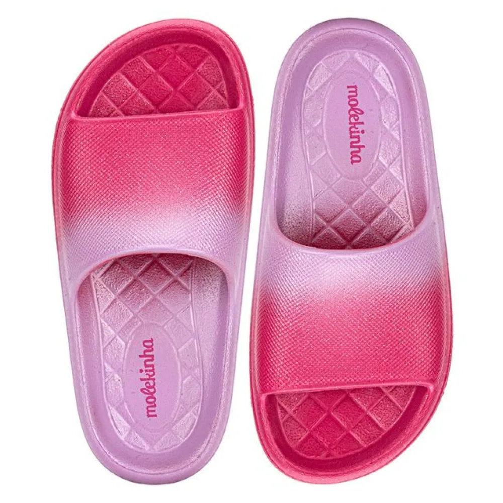 Chinelo Infantil Feminino Slide Molekinha 2338300 PINK 27/28