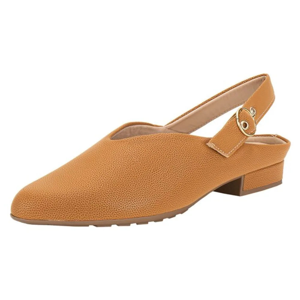 Sapato Feminino Salto Grosso Piccadilly 265001 CARAMELO 34