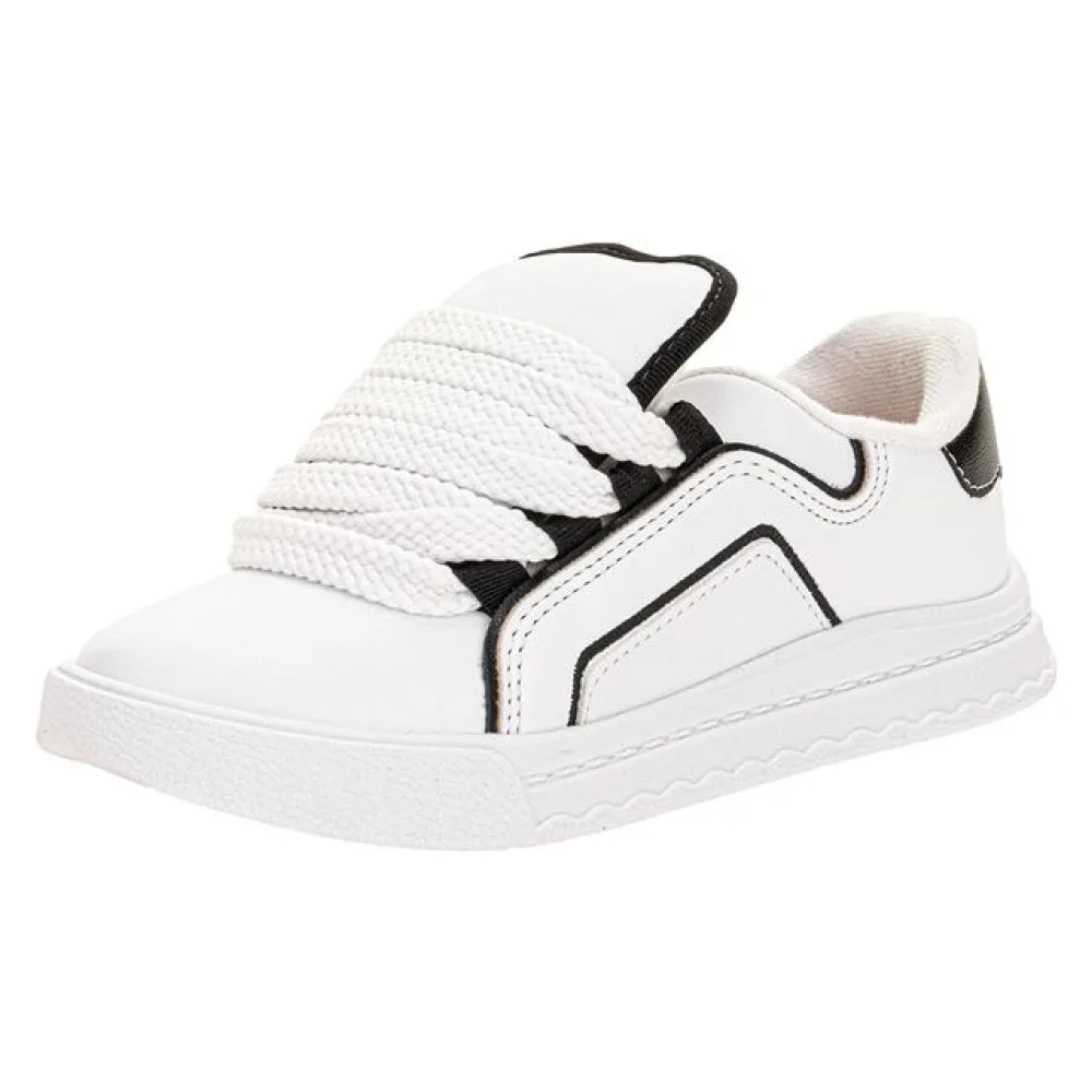 Tênis Infantil Feminino Molekinha 2575114 BRANCO/PRETO 27